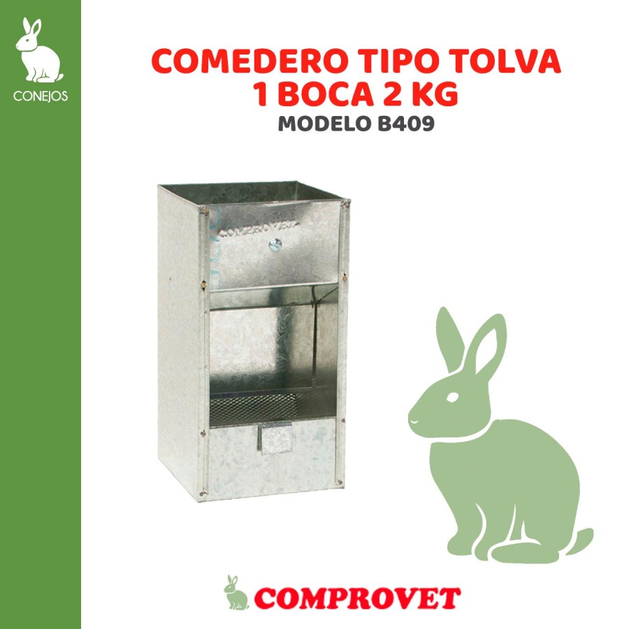 Comedero Tipo Tolva de 1 Boca de 2 kg