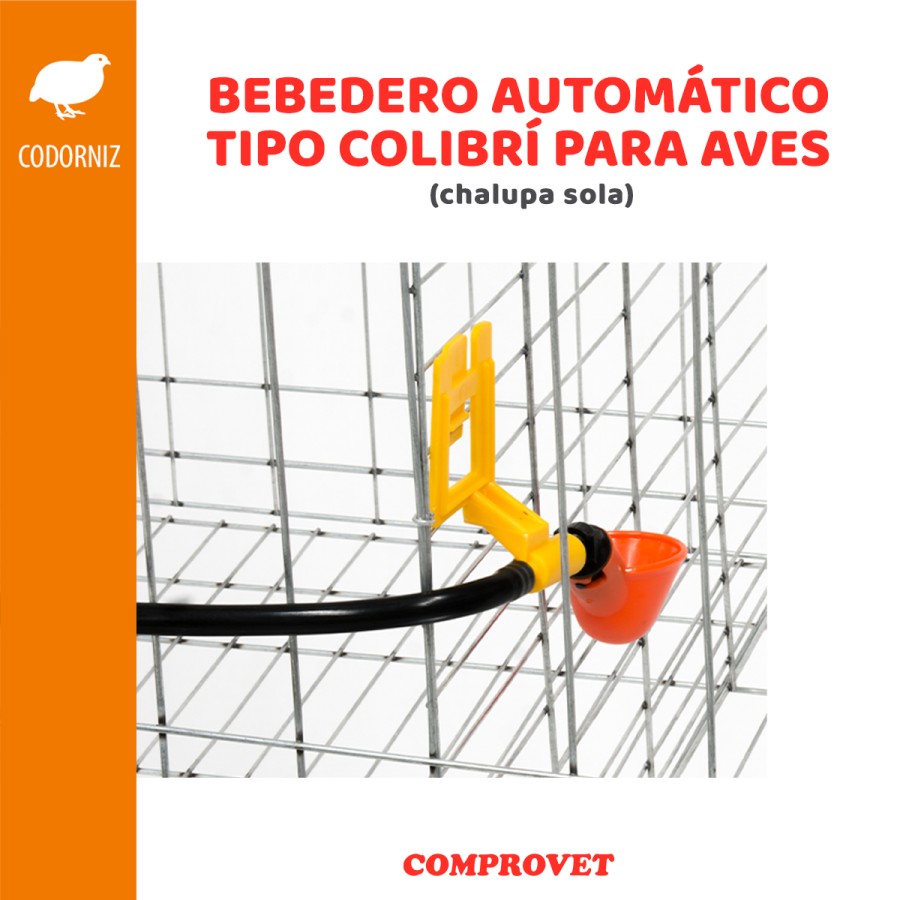 Bebedero automático tipo colibrí para aves, ( chalupa sola)