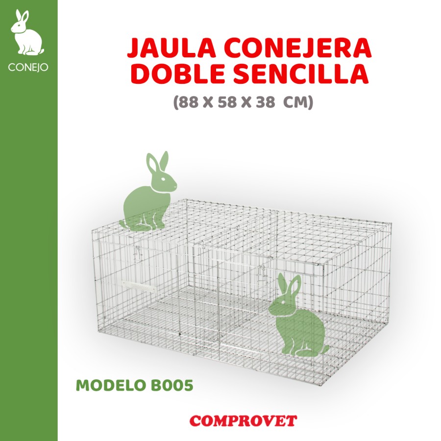 Conejera Sencilla Americana Doble 