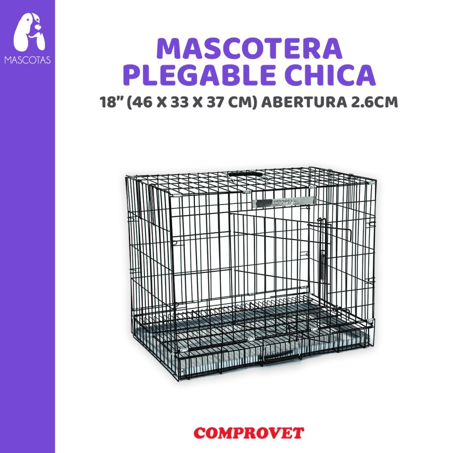 Mascotera Plegable Chica Metálica 18